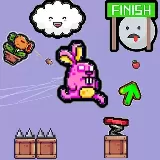 Cute Rabbit's Challenging Adventure