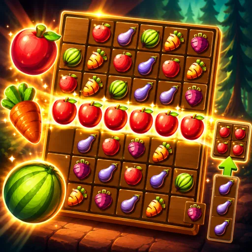 Fruit Block Tetra Puzzle